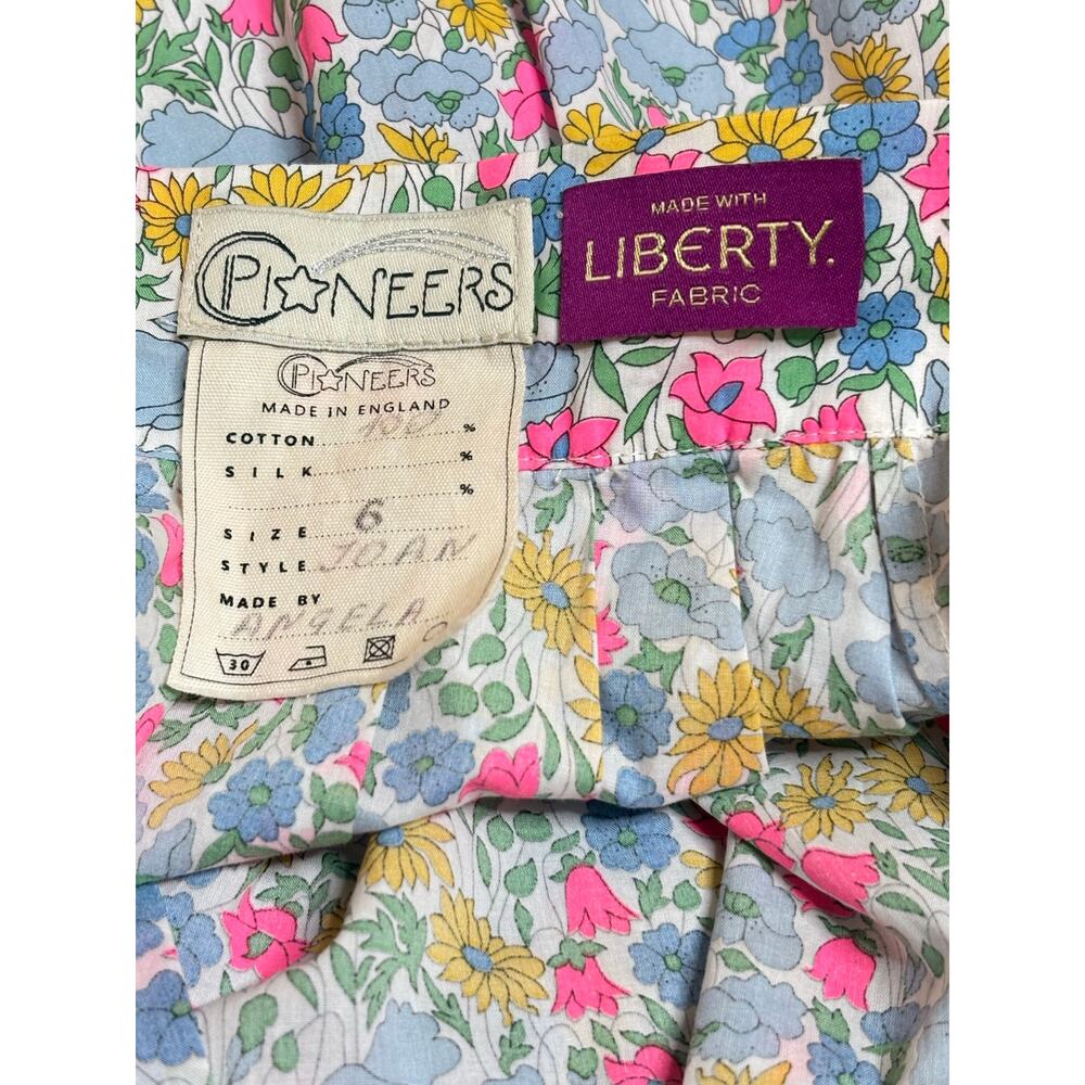 O Pioneer x Liberty Fabric Floral Patchwork Joan Skirt Size 6 UK 2 US - Picture 5 of 7
